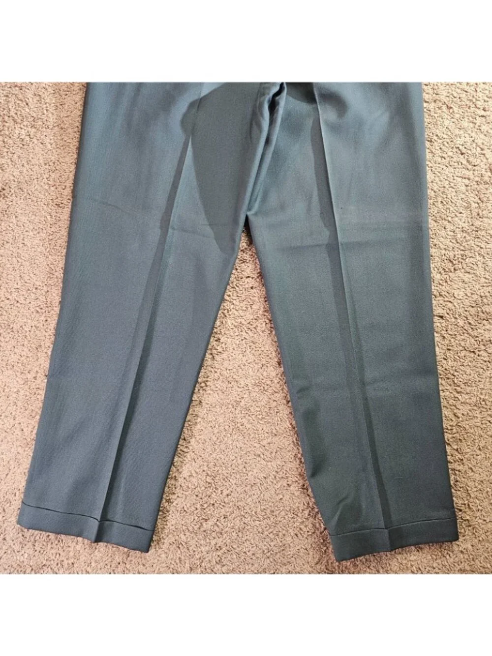 READ Vtg Givenchy Monsieur Pleated Dress Pants Mens 35R Gray 31" Inseam Cuffed - Picture 11 of 13